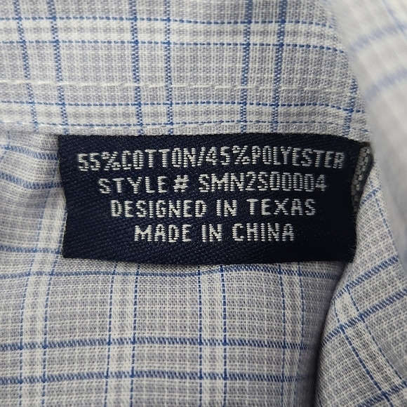 Panhandle Men's Plaid Print Long Sleeve Pearl Snap Western Shirt. Size ML Medium - Picture 6 of 8